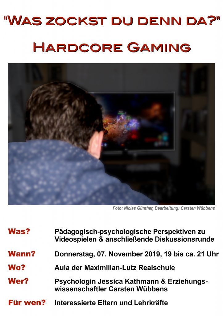 Einladung zum Themenabend "Hardcore Gaming"