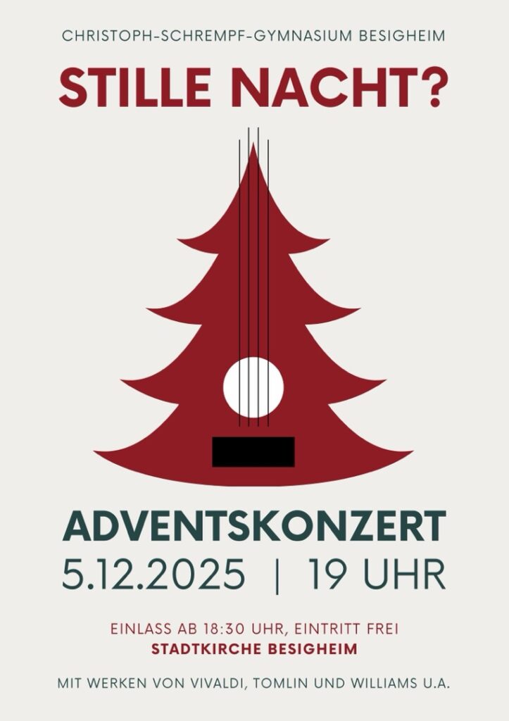Einladung: 200 Gymnasiasten geben Adventskonzert
